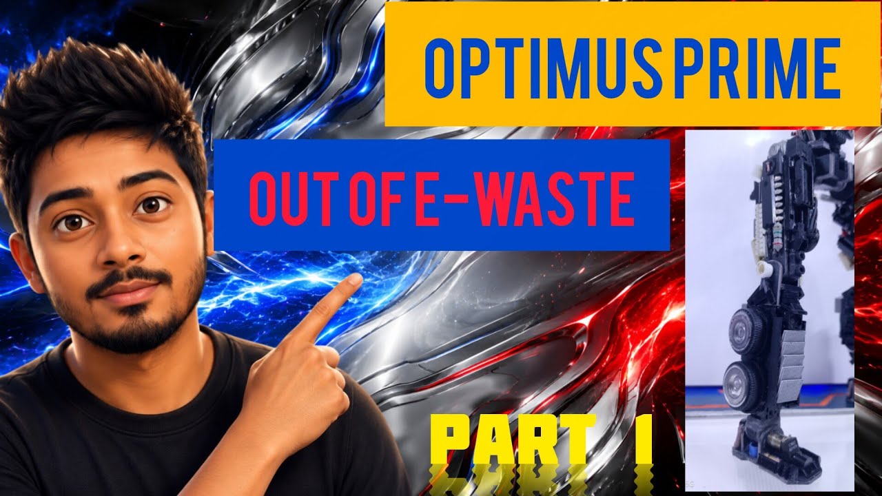 Optimus Prime Action figure out of Electronics waste Part 1  #diy #satisfying 