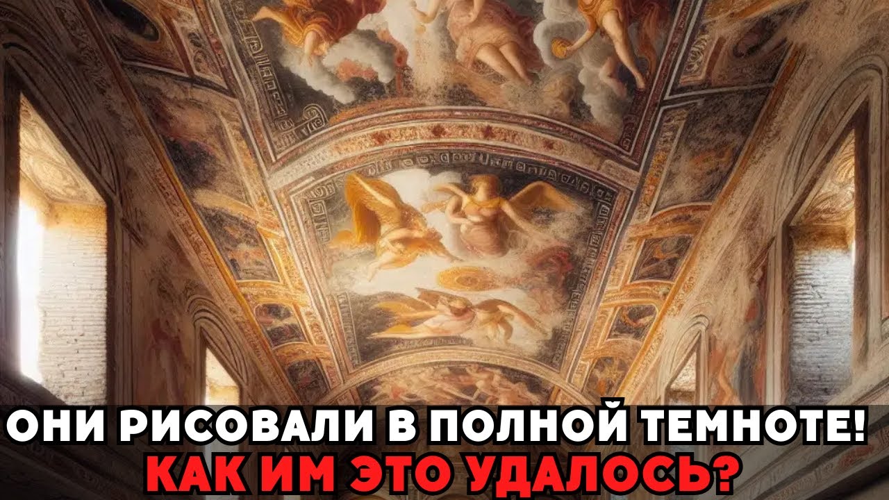 Фрески на потолке — это невозможно! Кто и как создал их в полной темноте?