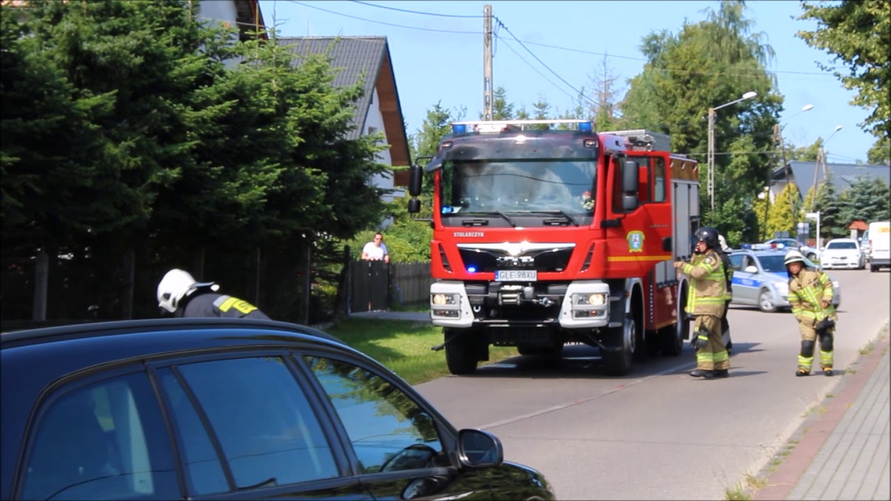 479[G]22 OSP Łeba dojazd i zabezpieczenie miejsca pożar transformatora