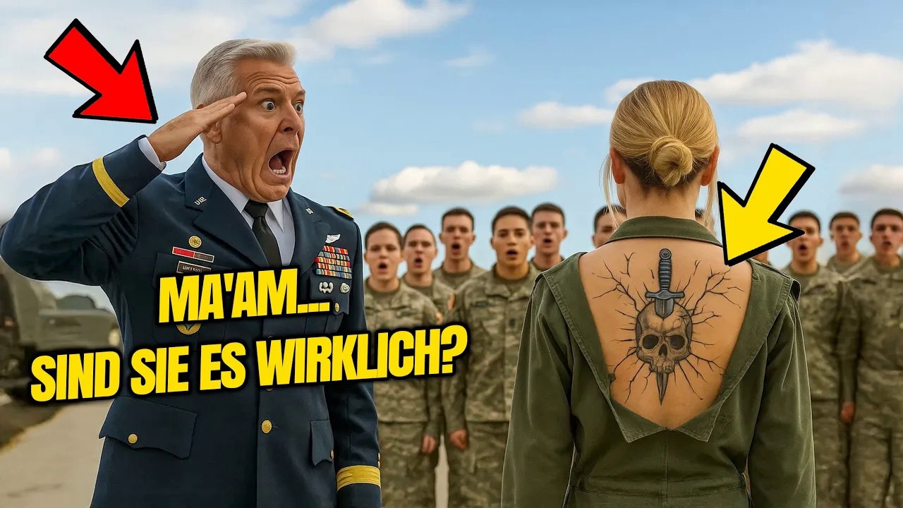 Sie verspotteten die Frau beim Generator Reparieren – bis ein General ihr Tattoo am Rücken sah