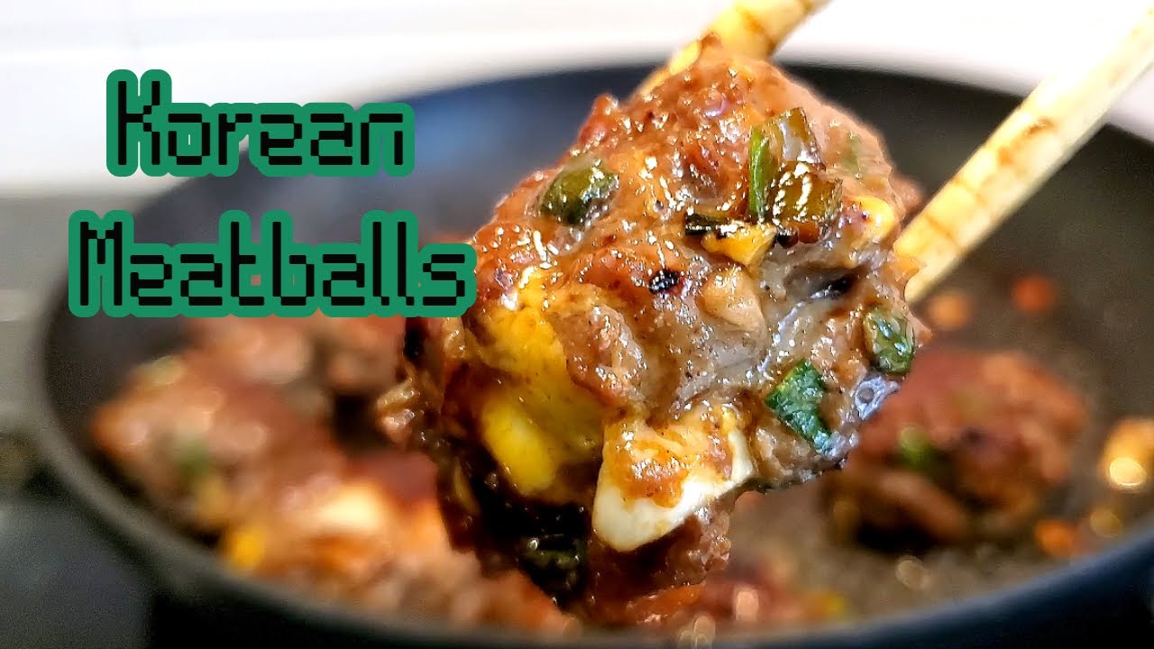 Korean Food Recipe Korean Flavored Meatballs Korean Meatball Recipe Fusion Cooking