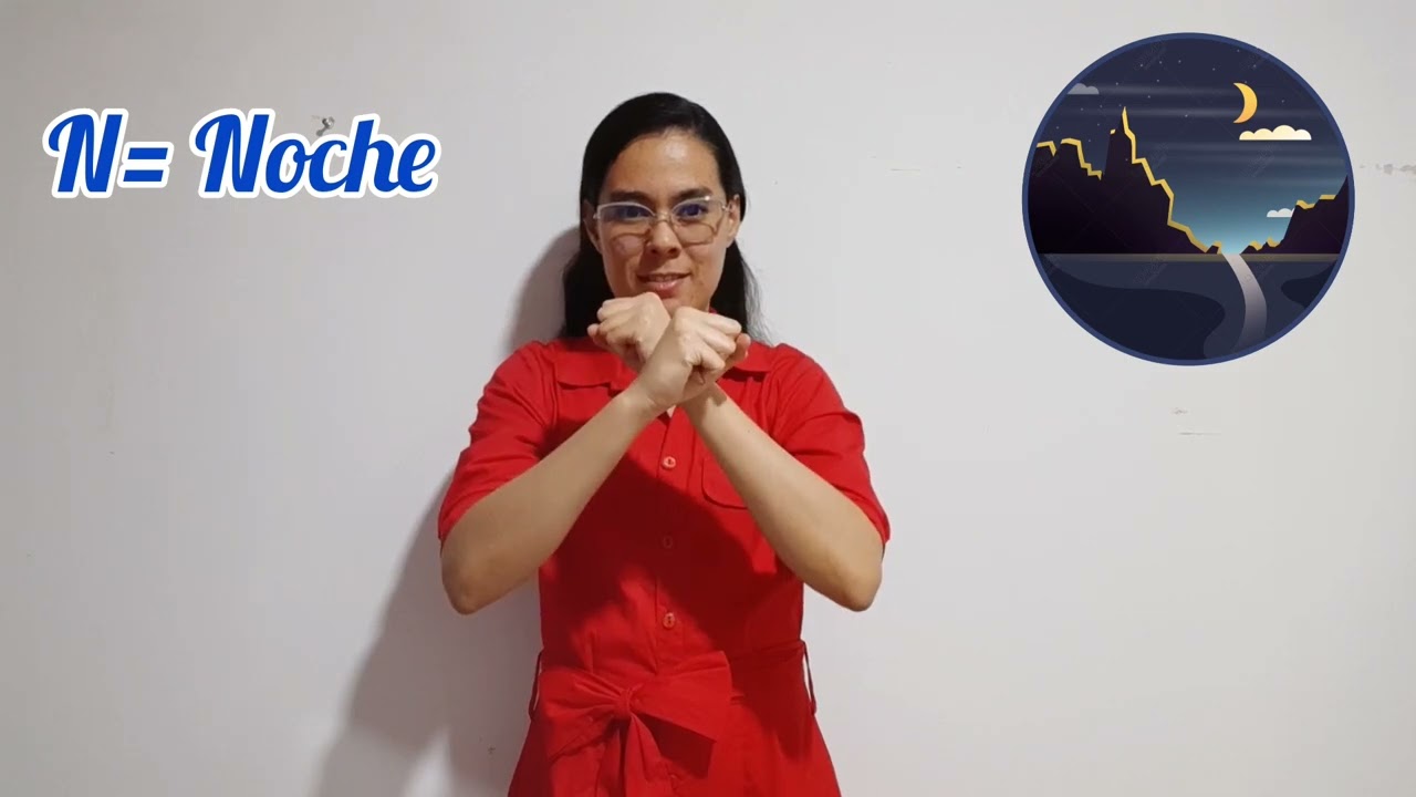 Aprende Abecedario En LSC Y Español, En Lengua De Señas Colombiana, LSC