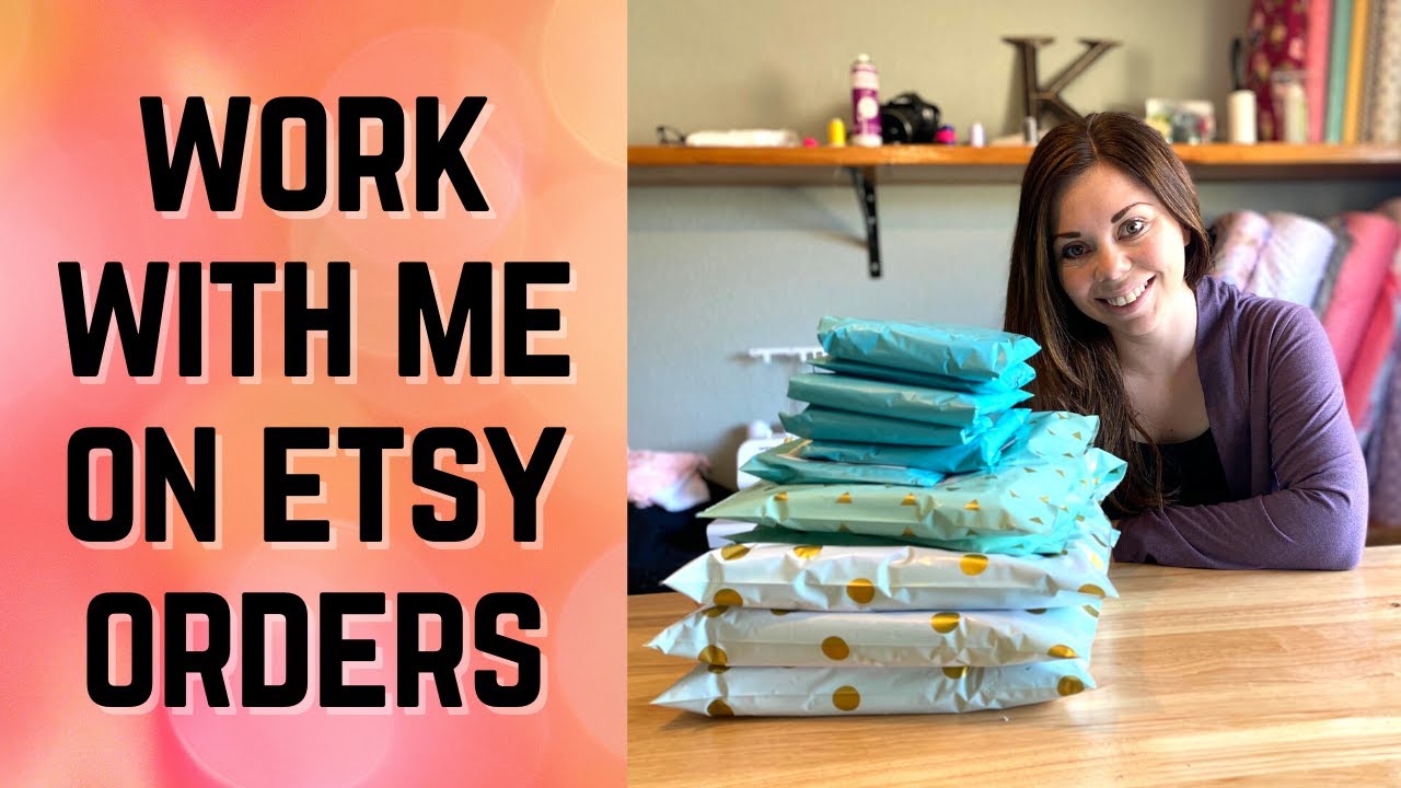 Work With Me On ETSY Orders | Etsy Studio Vlog | Running a SUCCESSFUL Etsy Shop | Work Motivation