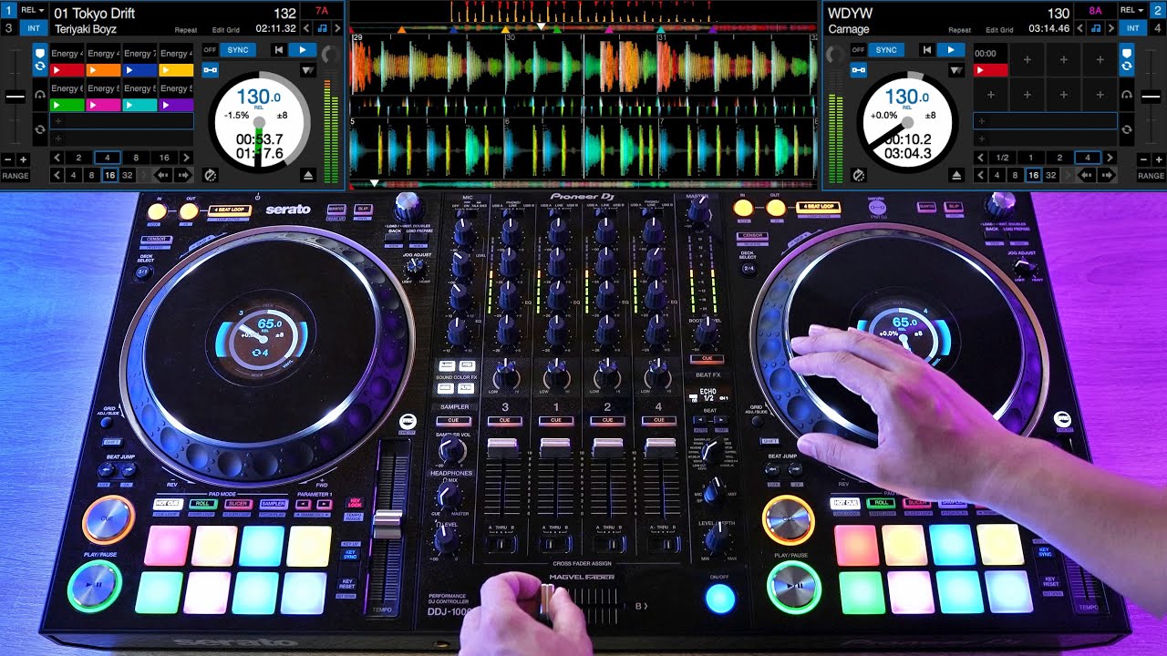 PRO DJ DOES EPIC MIX ON THE DDJ-1000 SRT - Creative DJ Mixing Ideas for Beginner DJs