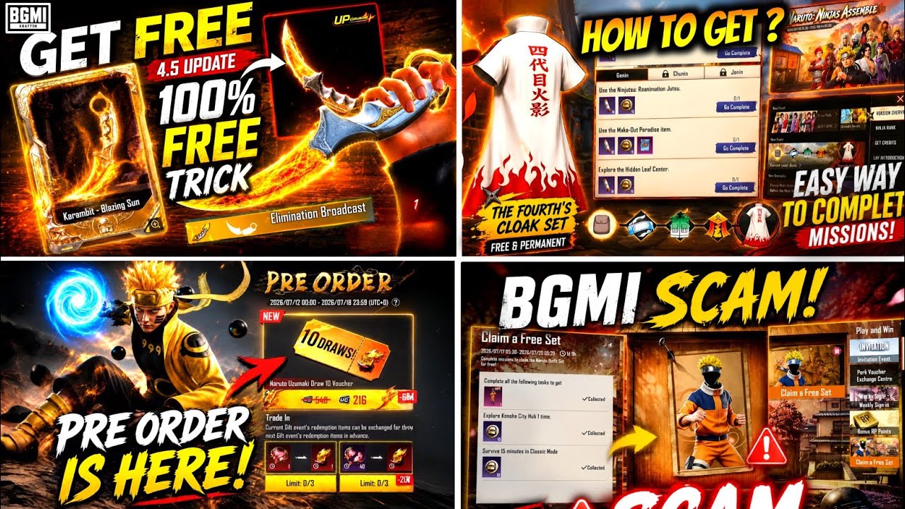😱 FREE UPGRADE SKIN | PRE-ORDER EVENT IS HERE |NINJA INSTITUTE EVENT EXPLAINED | NARUTO SET REMOVED 