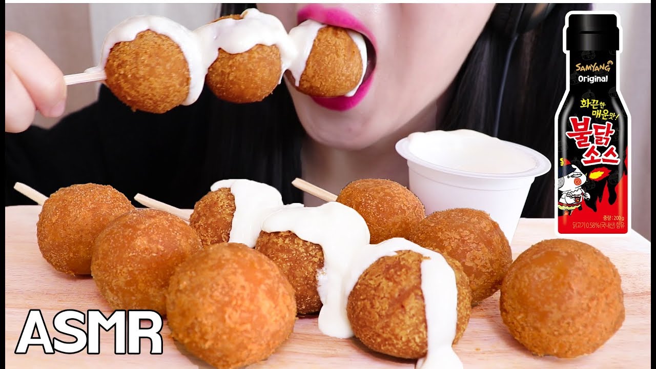 ASMR CHEESE BALLS *CHEESY* BHC 치즈볼 뿌링클, 불닭 소스 리얼사운드 먹방 (EATING SOUNDS) NO TALKING MUKBANG