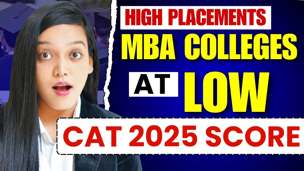 High Placement MBA Colleges At Low CAT 2025 Score | High ROI MBA Colleges At Low CAT Percentile #mba