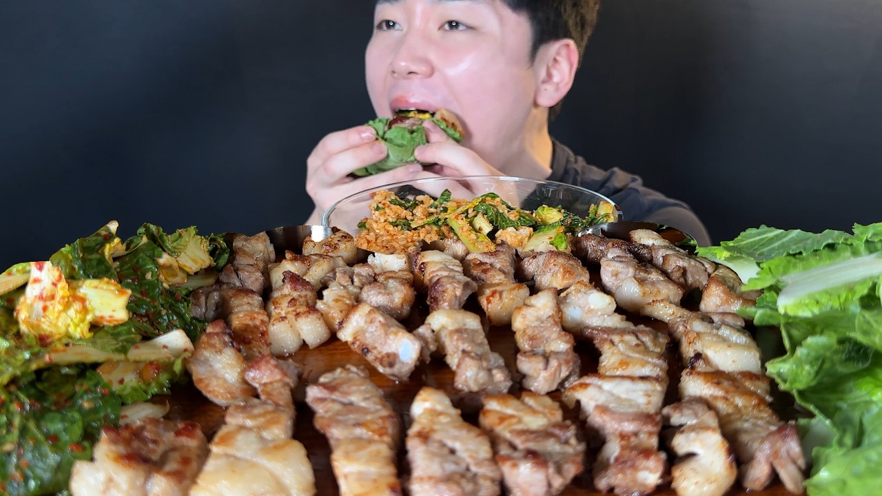 봄동 축제 열었어요!! 🌸🌱 봄동 철이 끝나기 전에 벌집삼겹살,봄동 비빔밥에 봄동쌈까지 제대로 뽕 뽑는 먹방 🔥🥩  Best K-Food🥗 Mukbang ASMR