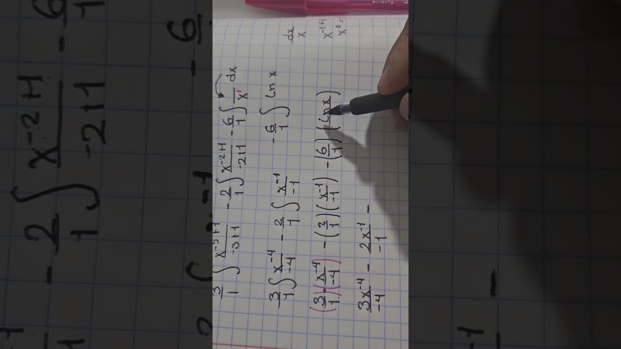 Integral con 3 términos 