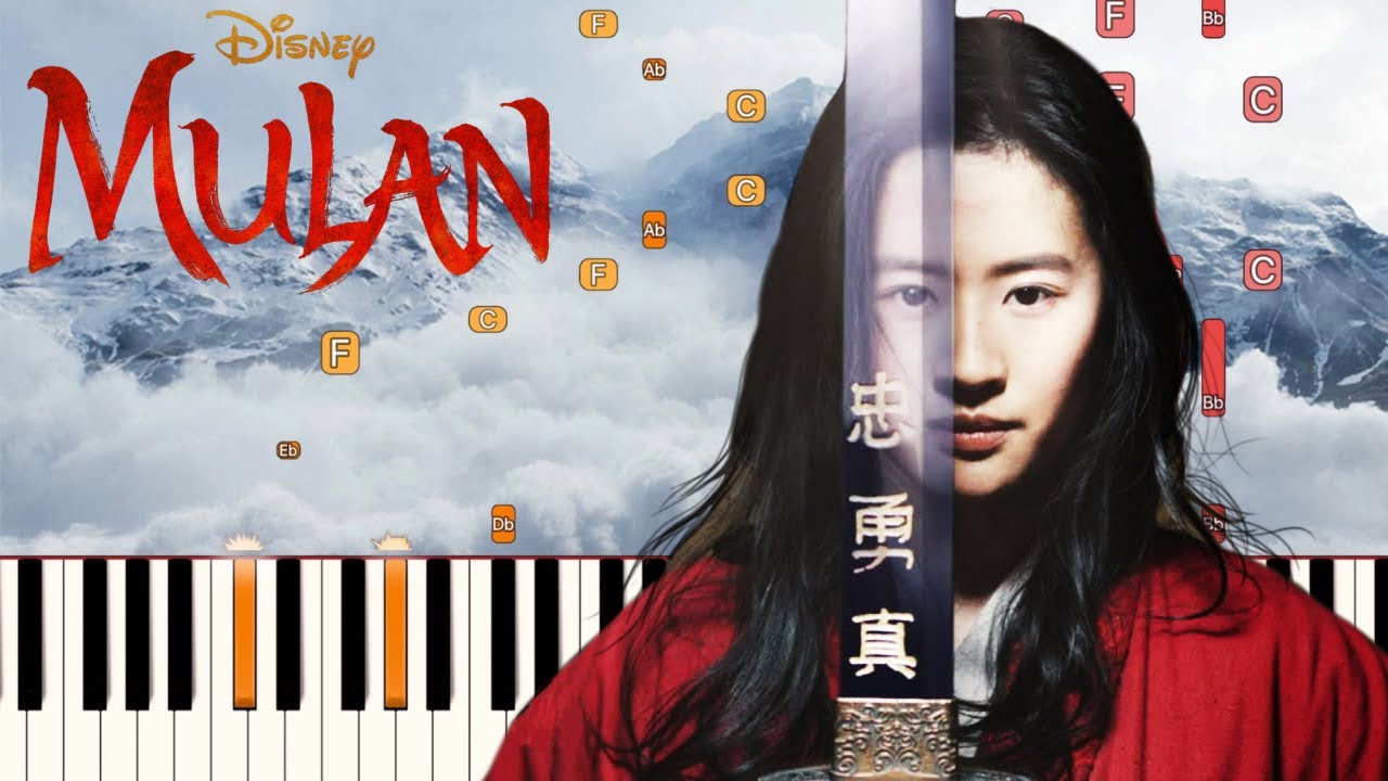 Loyal Brave True - Christina Aguilera (Mulan) | Piano Tutorial (Synthesia)