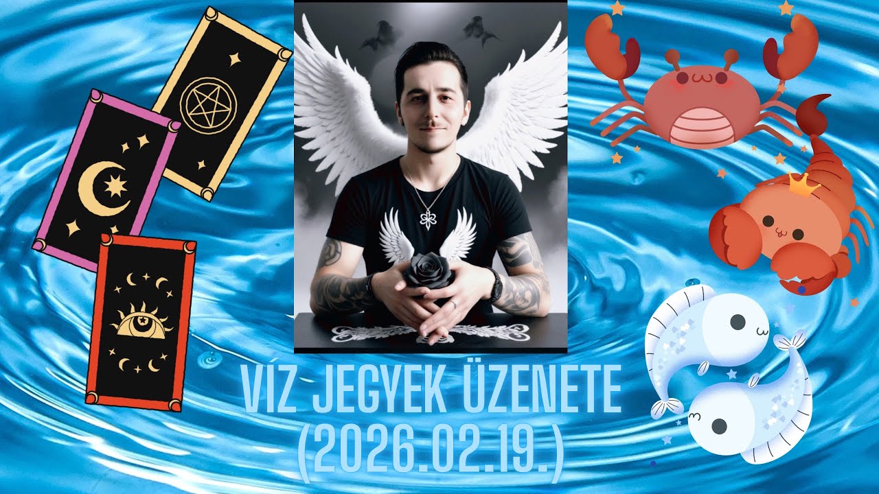 💧Víz jegyek üzenete💧Rák♋️Skorpió♏️Halak♓️(2026.02.19.) #rák #skorpió #halak #tarotreading 