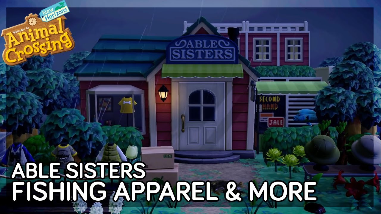 Able Sisters 👕🎣 (speed build) // Swampcore Island // Animal Crossing