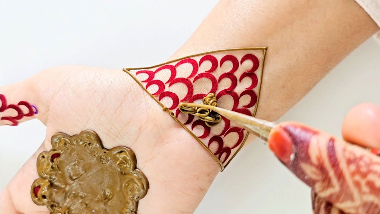 आसान बंदी मेहंदी डिज़ाइन 30 Rs मैन | Latest Easy Bindi Mehndi Design for front hand | Latest Mehandi