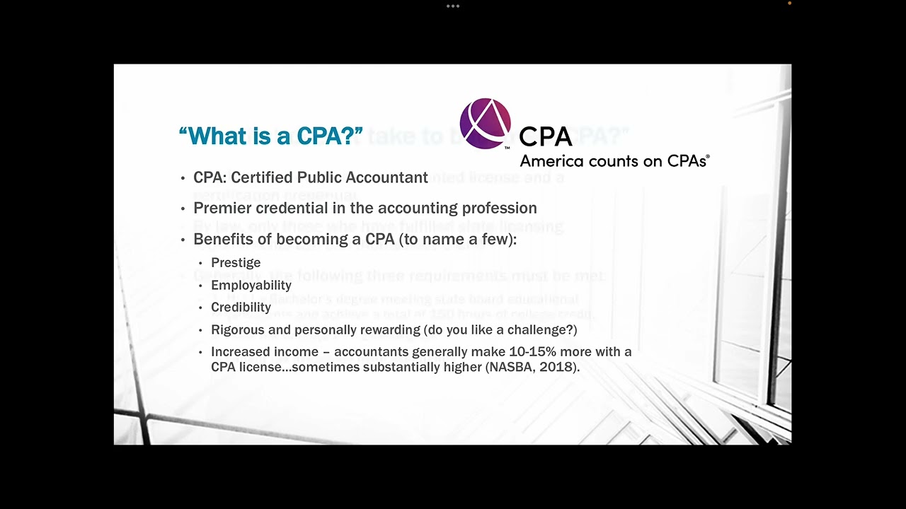 Introduction to the Certified Public Accountant (CPA) Credential