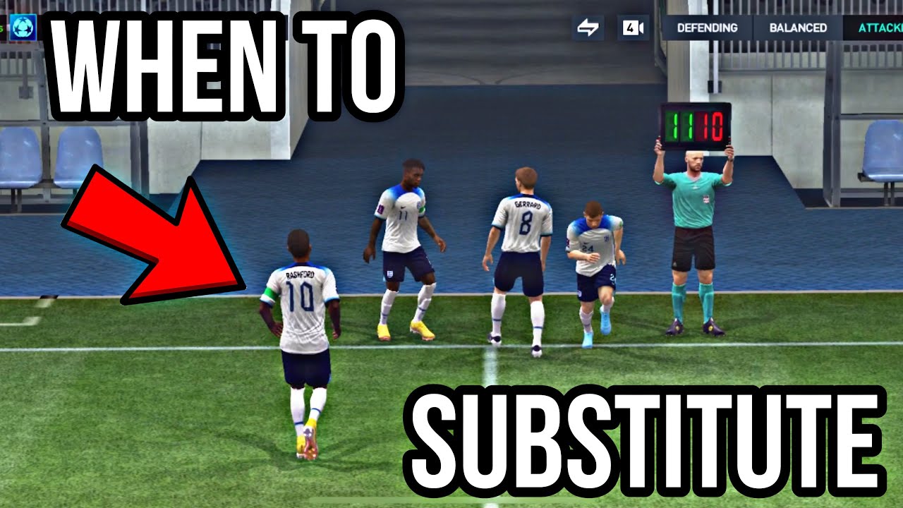 WHEN TO SUBSTITUTE IN FIFA MOBILE&hellip;.FIFA MOBILE 23
