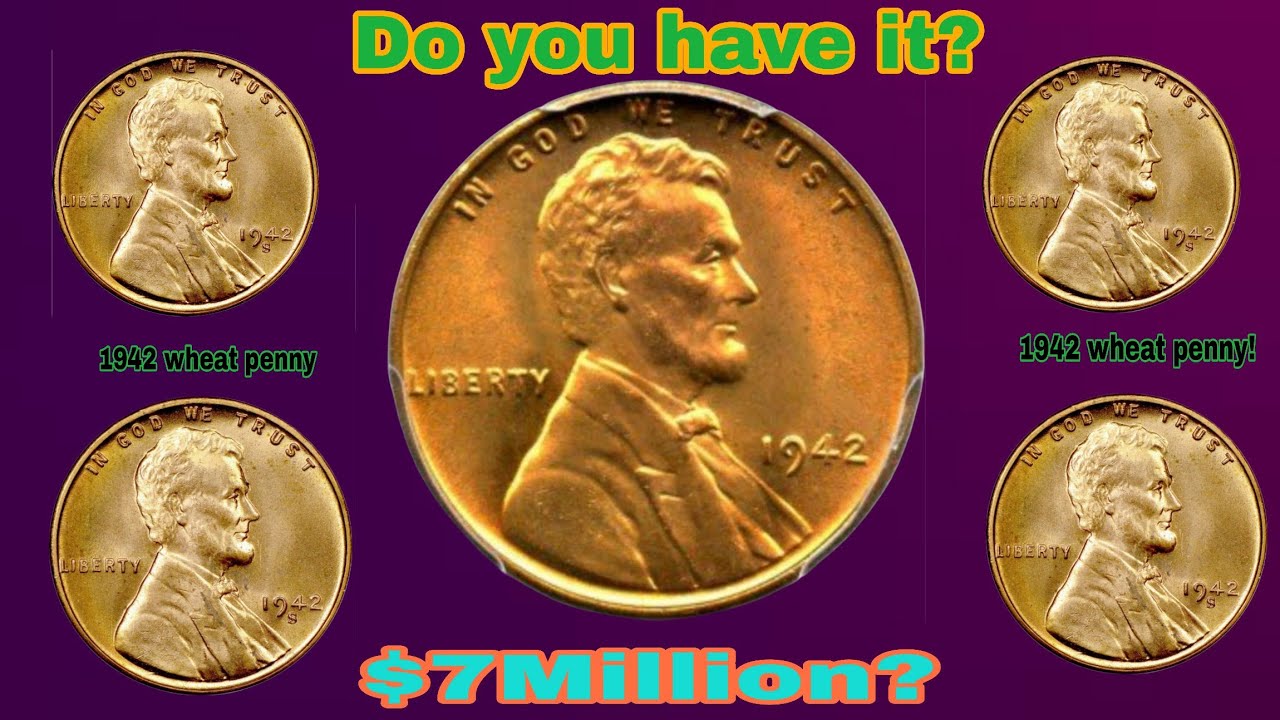 Top 1 Wheat Penny &ndash;1942 Rare One Cent Coin Worth Thousands? Full History & Value Explained!---