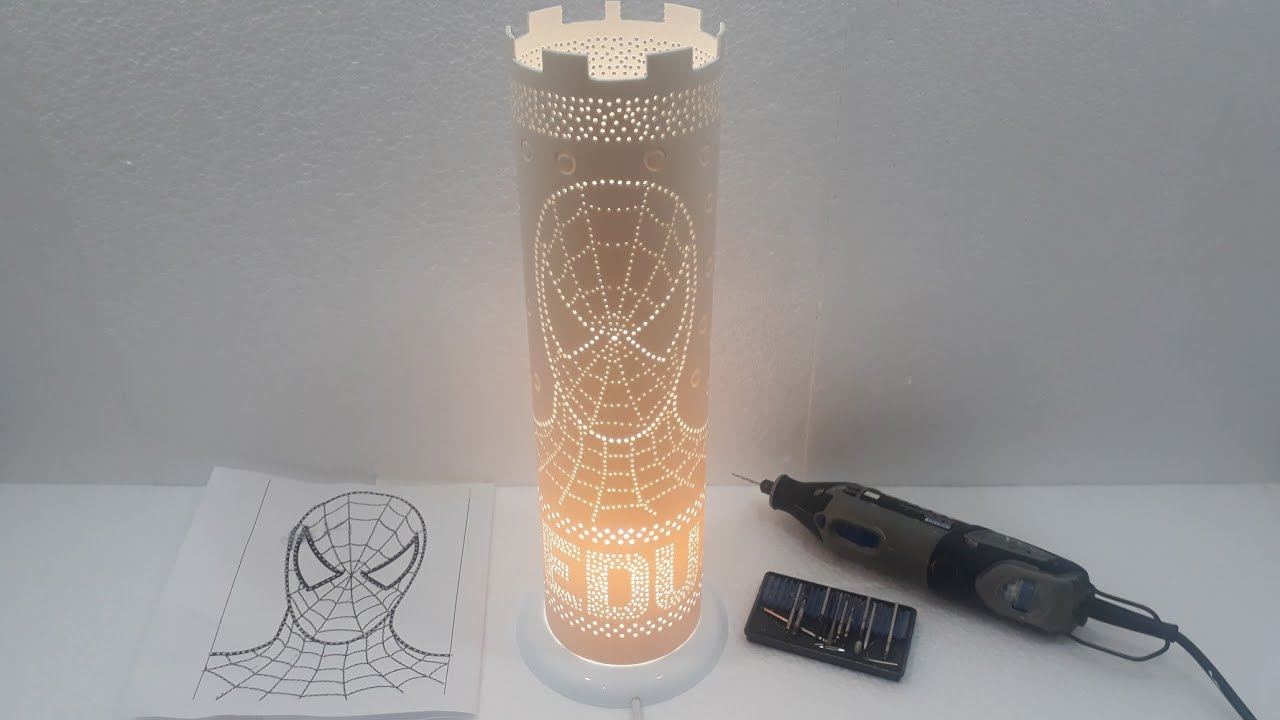 APRENDA UM JEITO FÁCIL DE FAZER LUMINÁRIAS DE CANO PVC USANDO MICRO RETÍFICA.