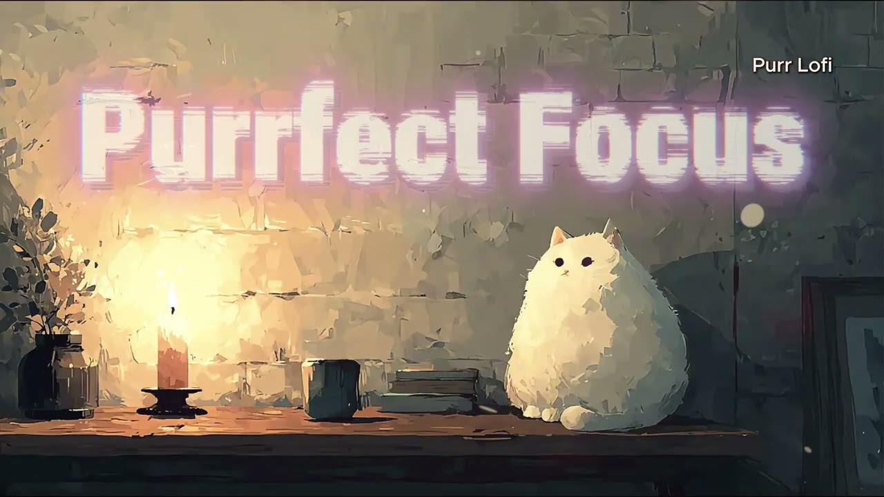 Purrfect Focus: Cat Lofi Music for Study, Work, & Calm