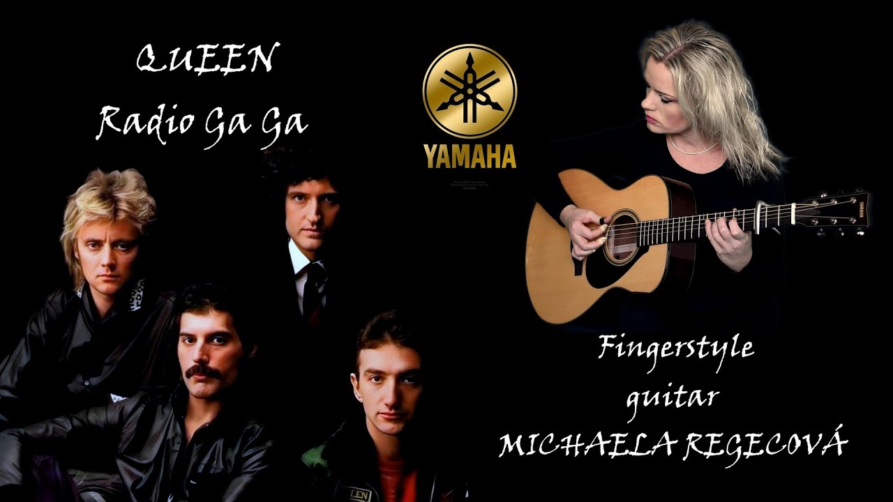 QUEEN - RADIO GA GA  - fingerstyle guitar cover by Michaela Regecová