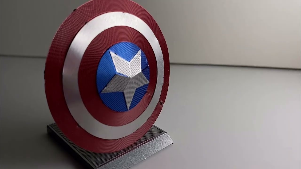 DIY 3D Miniature Metal Puzzle Captain America's Shield Avengers | Marvel