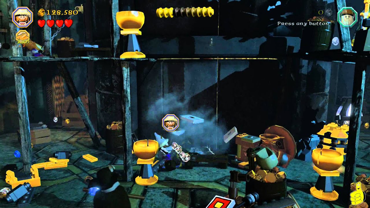 Lego The Hobbit: Level 16 Inside Information - FREE PLAY (All Minikits, Treasures & Design) - HTG