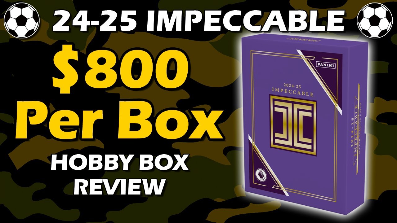 2024-25 Panini Impeccable EPL Hobby Box Soccer Review