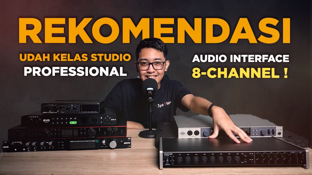 Rekomendasi Soundcard Audio Interface kelas Studio Professional bisa 8 Channel hingga lebih !