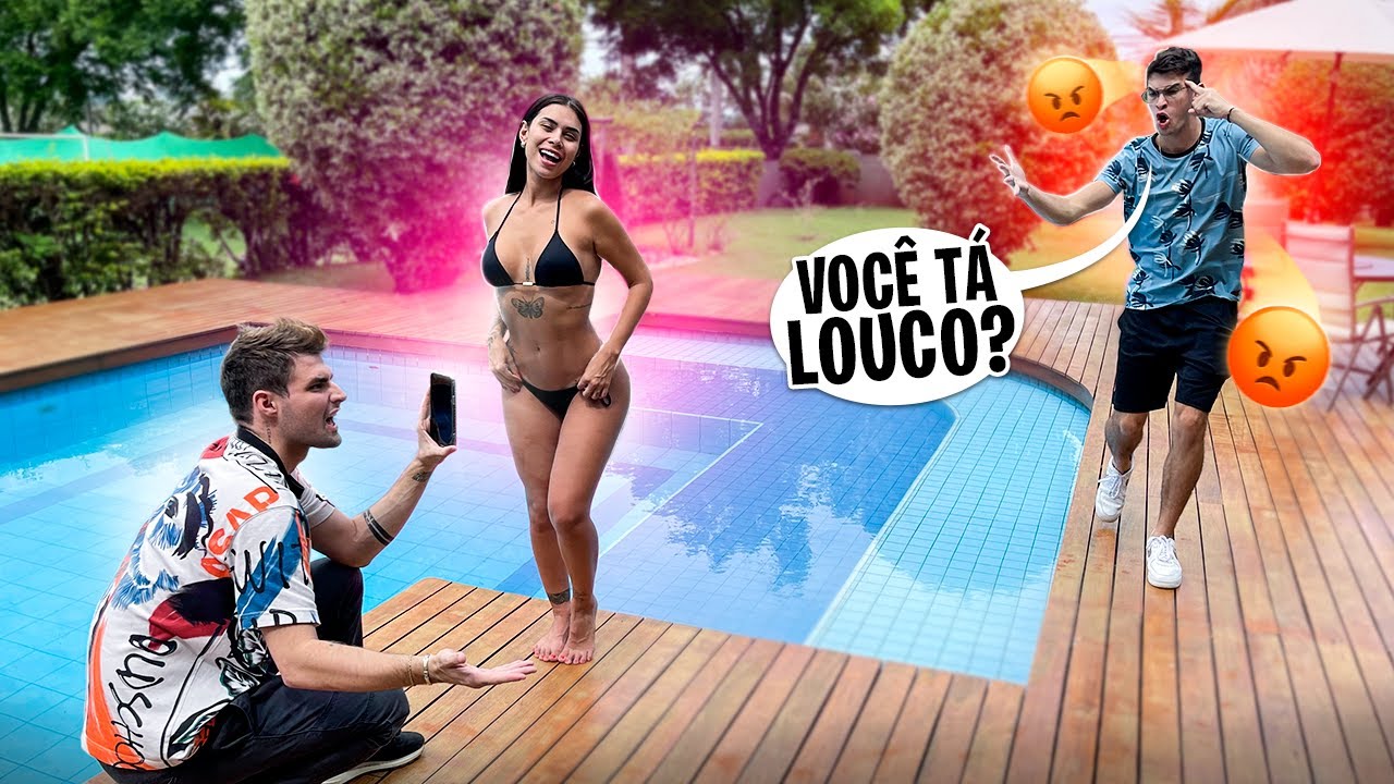 TIREI FOTO DA MINHA CUNHADA DE BIQUÍNI E DEU BRIGA!!