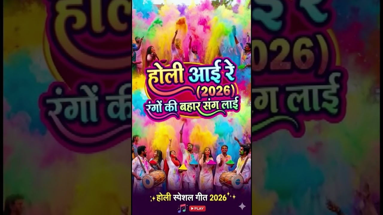 होली आई रे  - रंगों की बहार संग लाई | होली स्पेशल गीत 2026