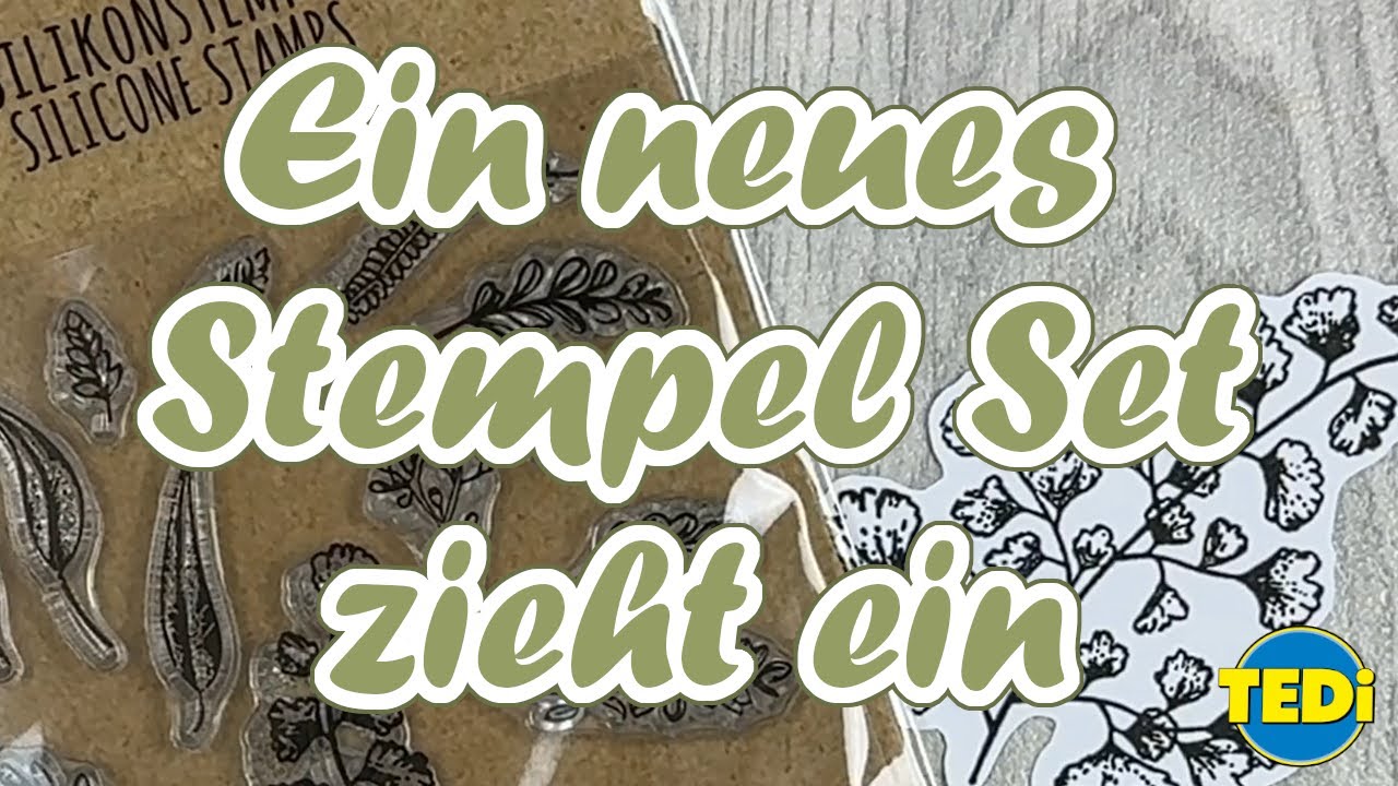 Tedi Stempel Set || Test || Pflanzen || Ein neues Stempel Set zieht ein