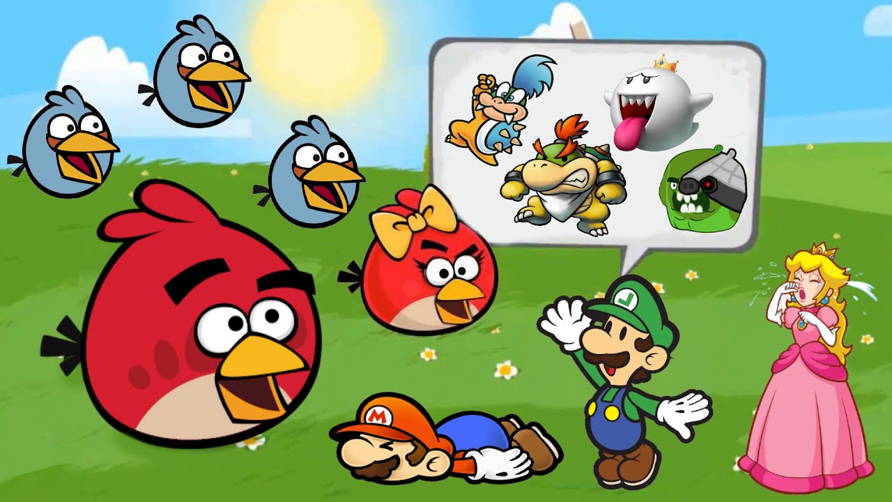 Angry Birds Animated All Bosses | Super Mario World + All Cutscenes | BestGamesVK