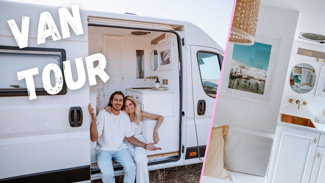 VAN TOUR | Insane Luxury Off-Grid Van with Full kitchen and bathroom!