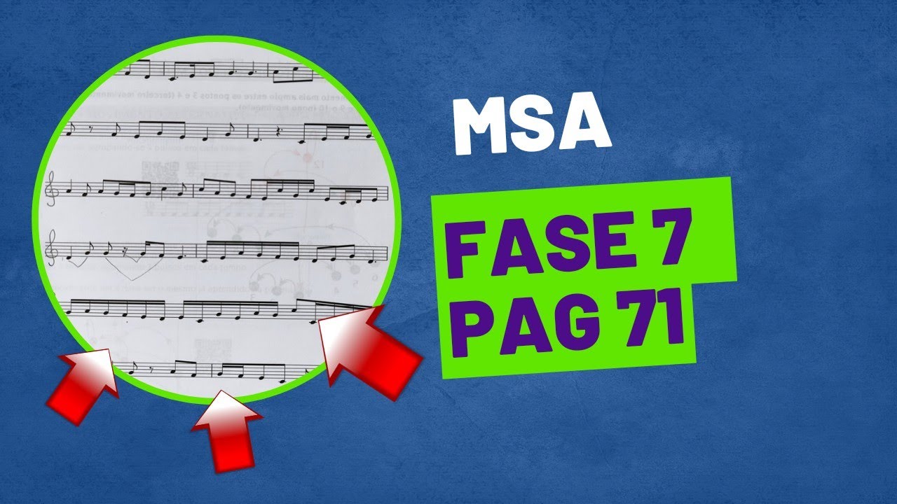 AULA 1️⃣7️⃣. MSA ccb. Pág 71. Fase 7. Exercício 47. Leitura Métrica.