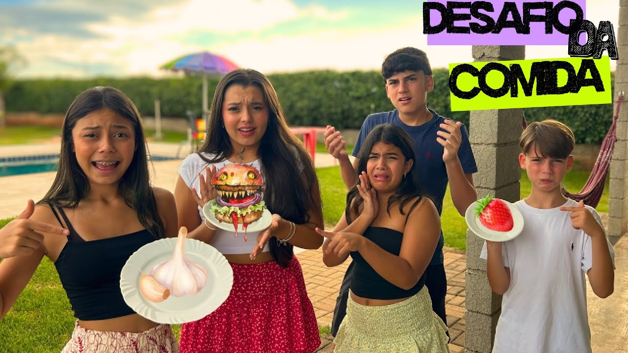 Será que o Miguel fez o desafio da comida. 