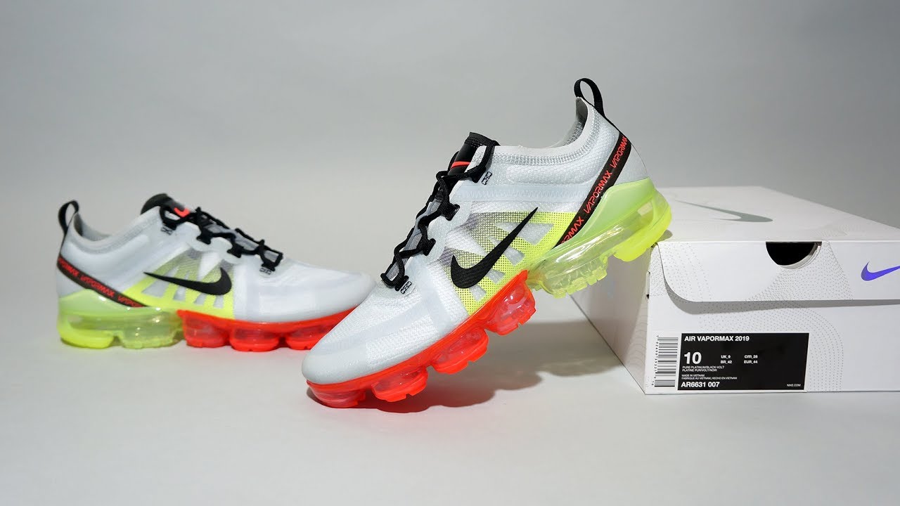Nike Air Vapormax 2019 Pure Platinum Black Volt AR6631-007