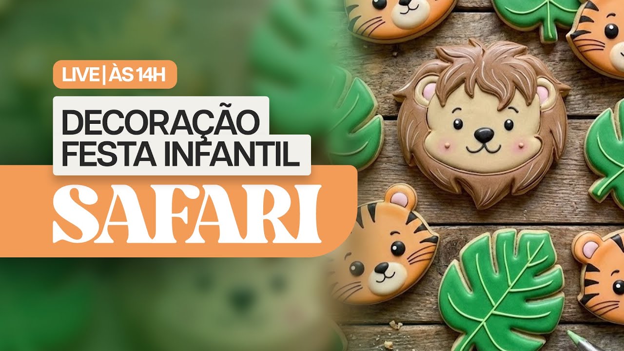 Decoração em Biscoitos - Tema: SAFARI + Oferta Especial da Loja
