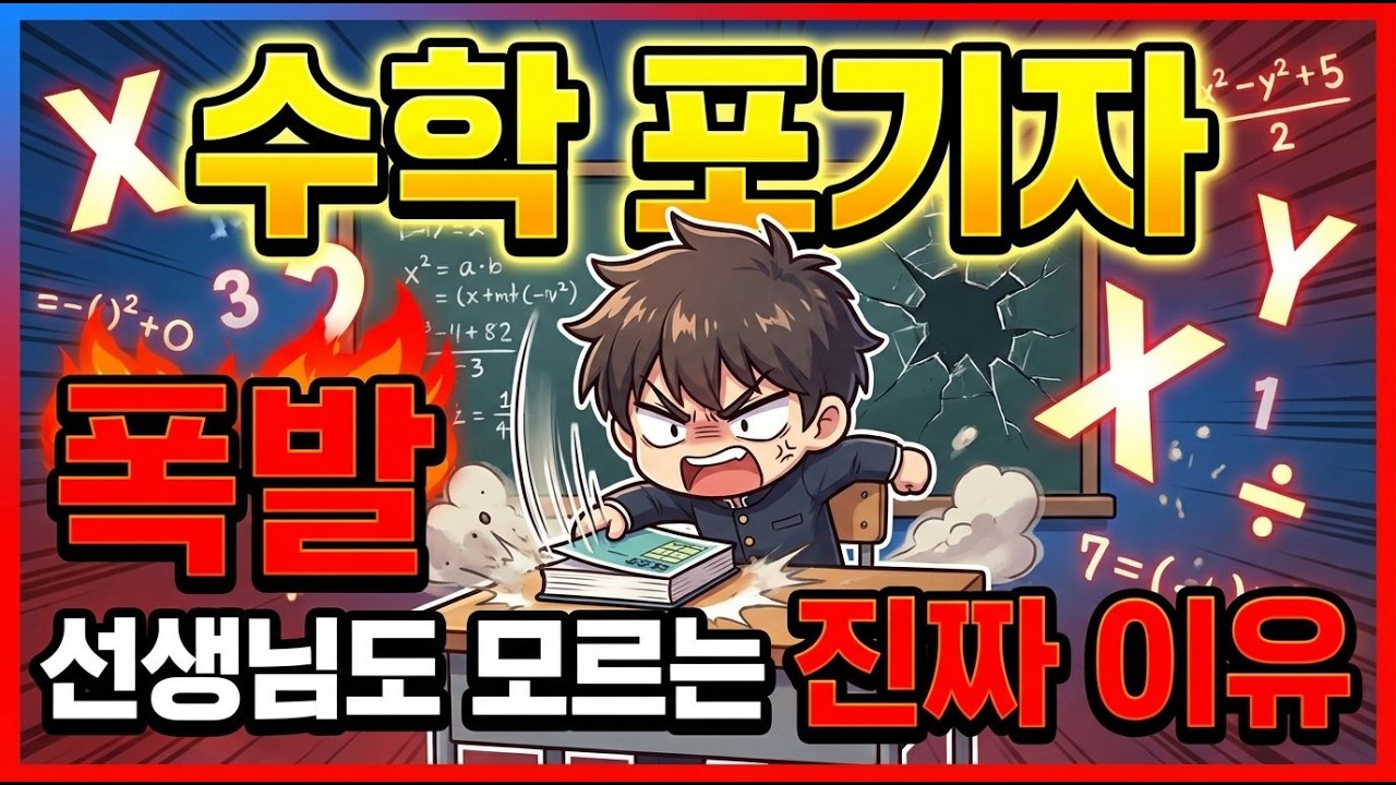 수학포기.. 이제는 이유는 알고 갑시다