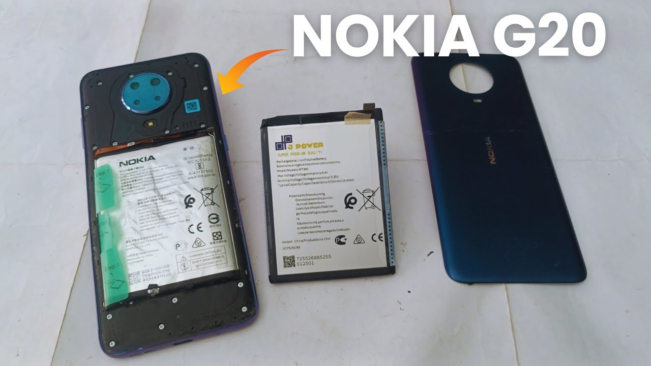 Cara Ganti Baterai Nokia G20 (WT340)