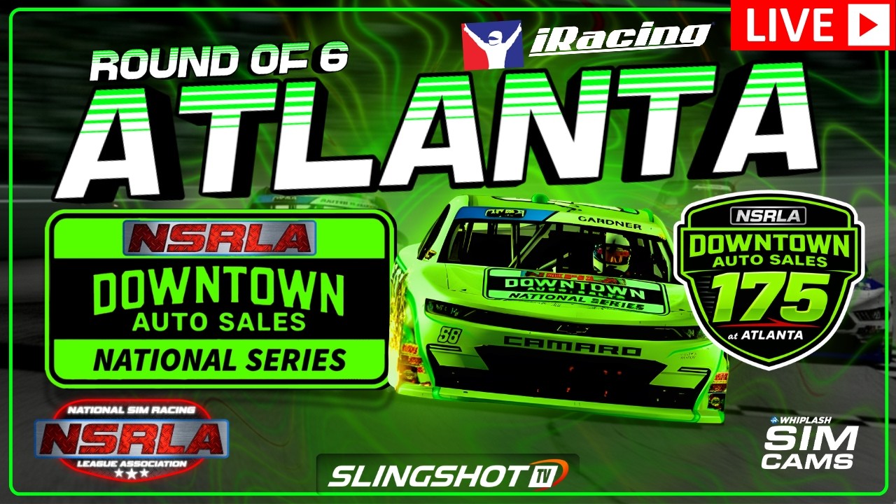 NASCAR iRacing LIVE | Draft Track Danger at Atlanta | NSRLA Downtown Auto Sales Series.| #17