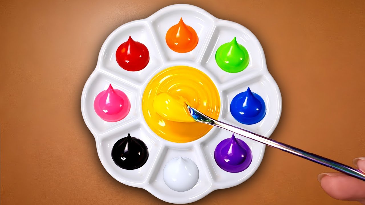 Mix Yellow VS Primary Color - Oddly Satisfying Color Mixing You Can Try Today!