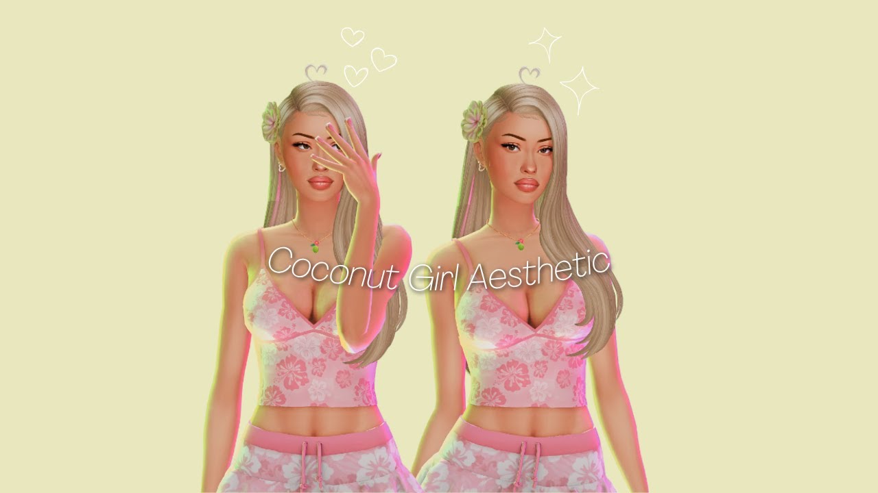 Coconut Gyal Aesthetic: Sadie Devine | Sims 4 CAS