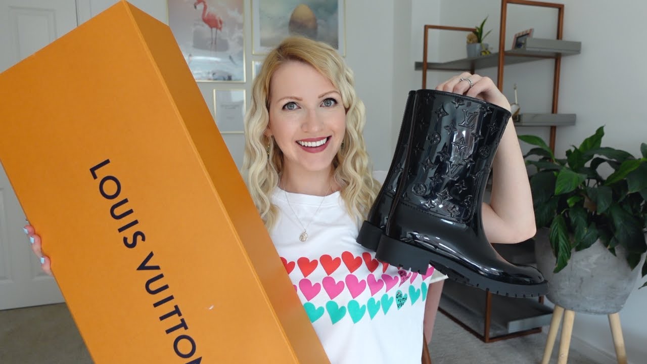 Louis Vuitton Drop Half Flat Boots | Louis Vuitton Rain Boots Review