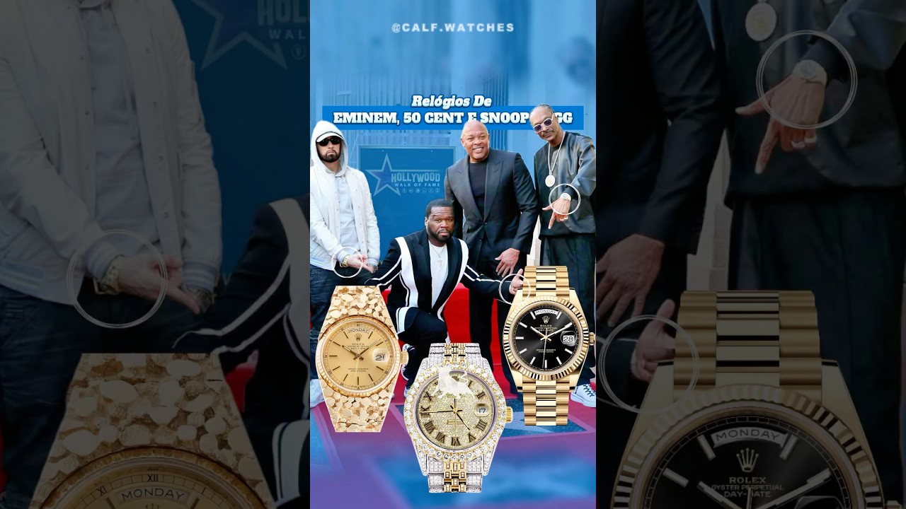 #tbt dos rel&oacute;gios usados por Eminem, 50 Cent e Snoop Dogg no Hall Of Fame 🤩 #shorts #watches