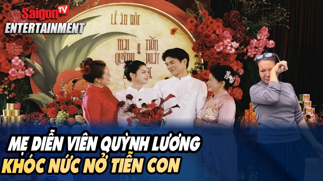 Mẹ diễn viên Quỳnh Lương khóc nức nở tiễn con sau kì nghỉ Tết