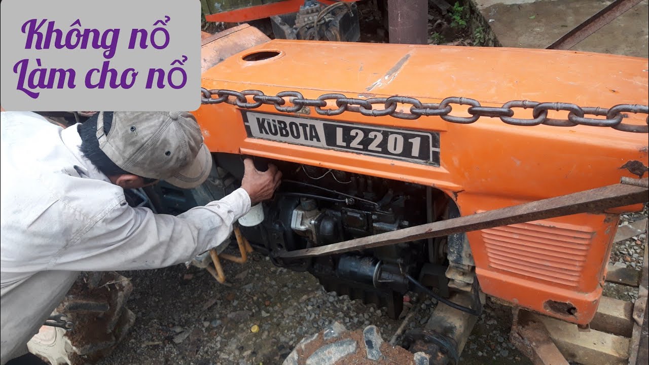 Cách khắc phục khi động cơ kubota không nổ