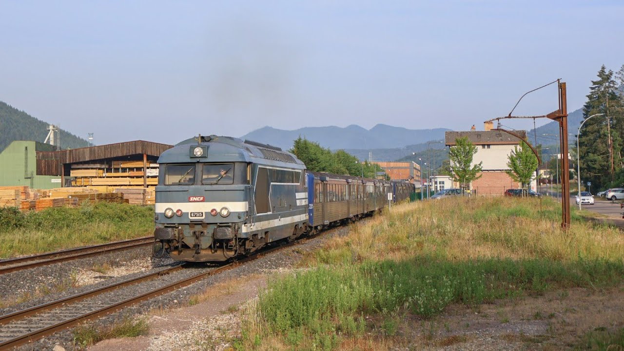 Les BB67400 de la Bruche et d'autres circulations ferroviaires en Alsace/Lorraine. Juin 2025