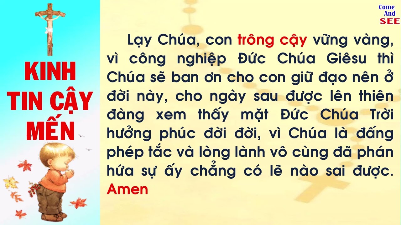 Kinh Tin - Cậy - Mến | Kinh nguyện