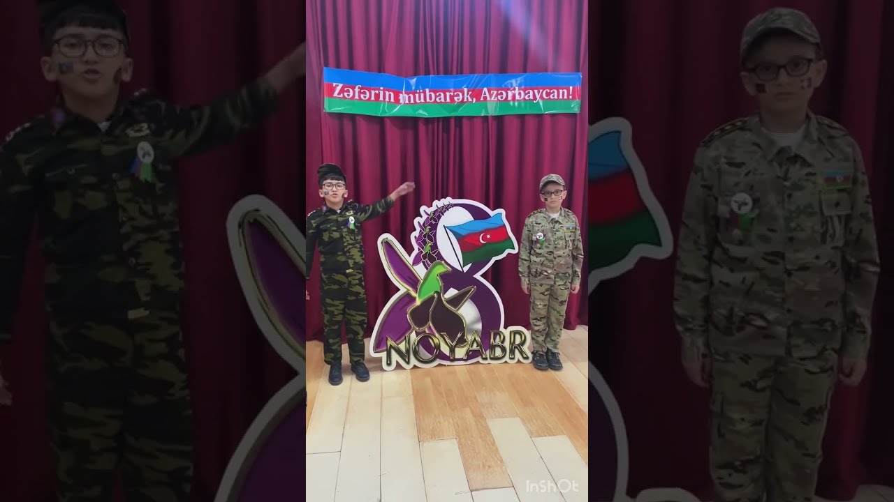 240 nömrəli tam orta məktəbin 3”B”sinif şagirdlərinin“Zəfərin mübarək,Azərbaycan!”adlı tədbirindən