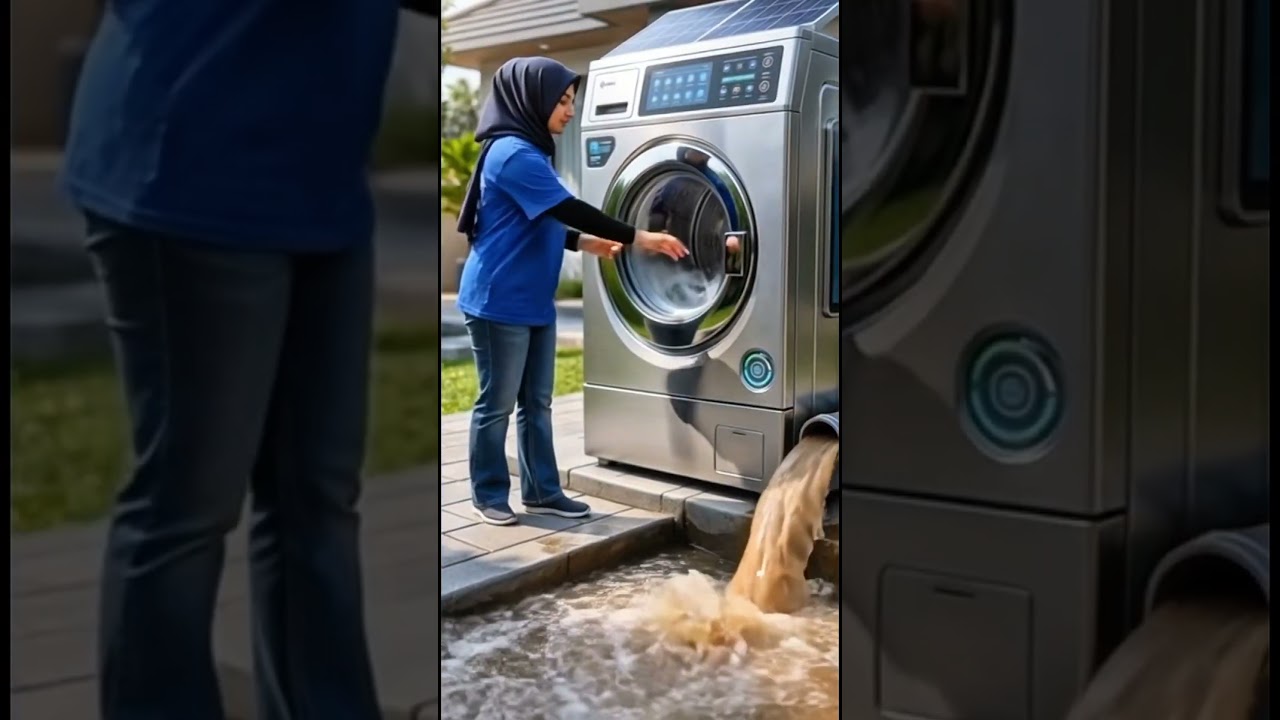 If this machine really existed, would you buy it? #washingmachine #shortvideo #laundryrevolution