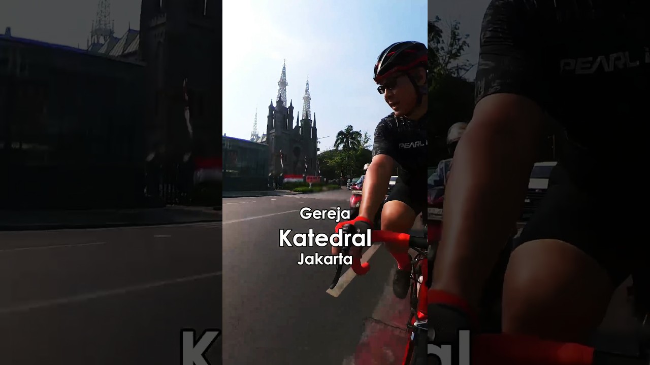 Near Gereja Katedral #cycling #gowes #cyclist #ridevlog #jakarta #katedra #merdeka #bakmiride